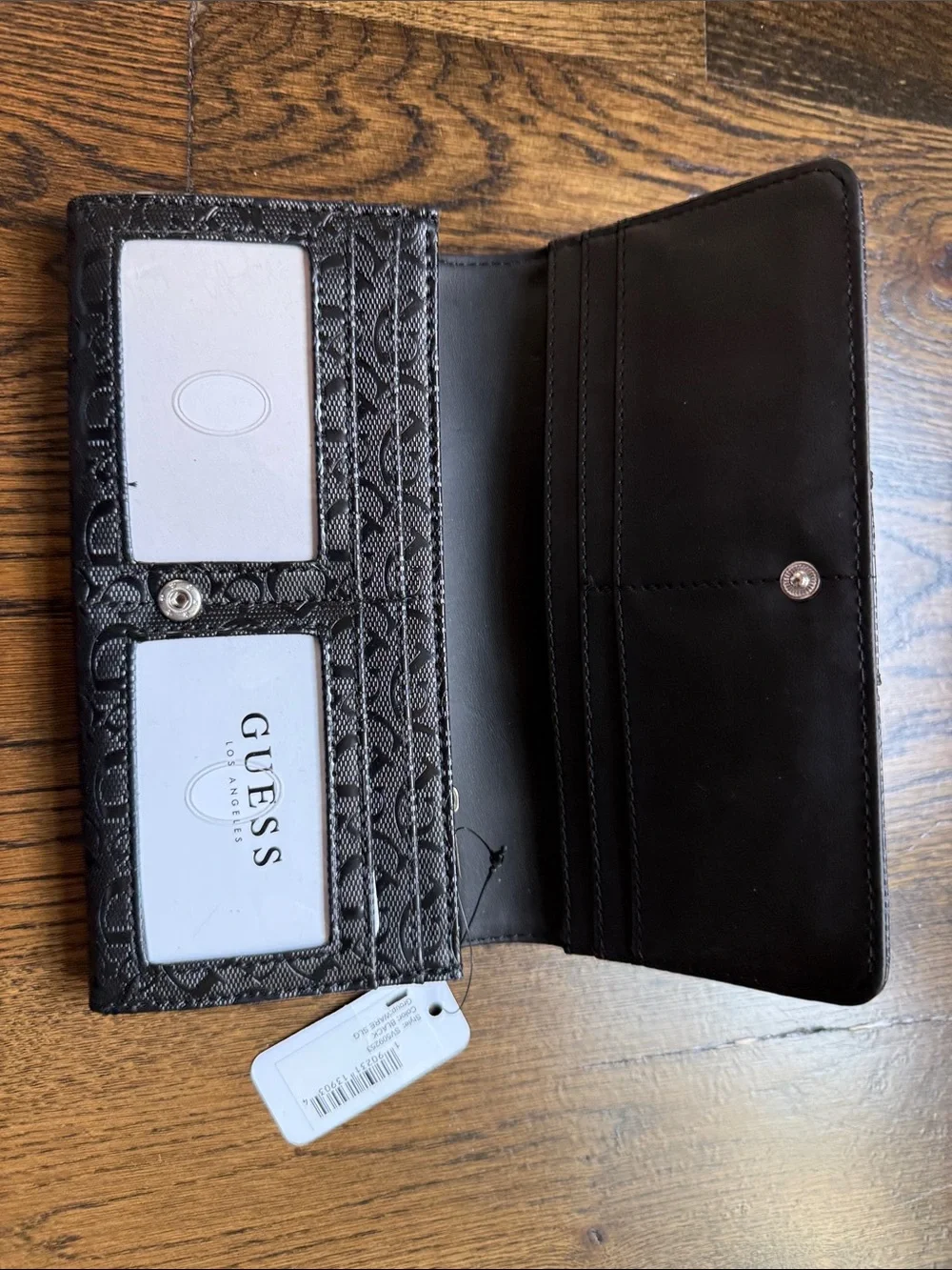GUESS black womens wallet NWT
